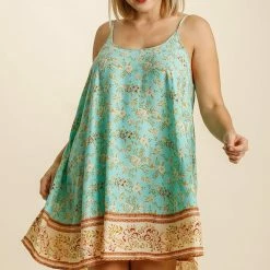 UMGEE New Arrivals Mint Floral Dress