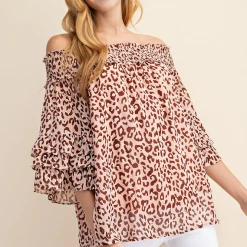 LLove Blush Leopard Top