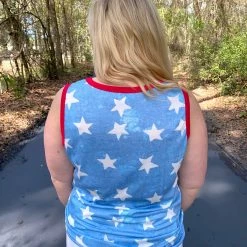 Bibi Star Print Sleeveless Top