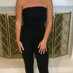 Hyfve Rompers & Jumpsuits Black Strapless Jumpsuit