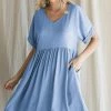 Jodifl New Arrivals Powder Blue Dress