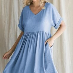 Jodifl New Arrivals Powder Blue Dress