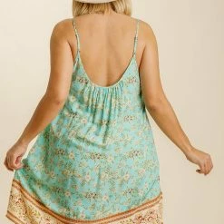 UMGEE New Arrivals Mint Floral Dress