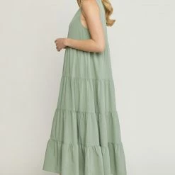 Entro Olive Midi Dress