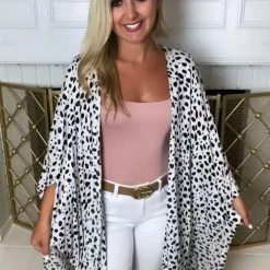 Hyfve Final Sale Off White Dot Print Kimono