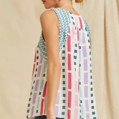 Andree By Unit New Arrivals Ivory Multi Top