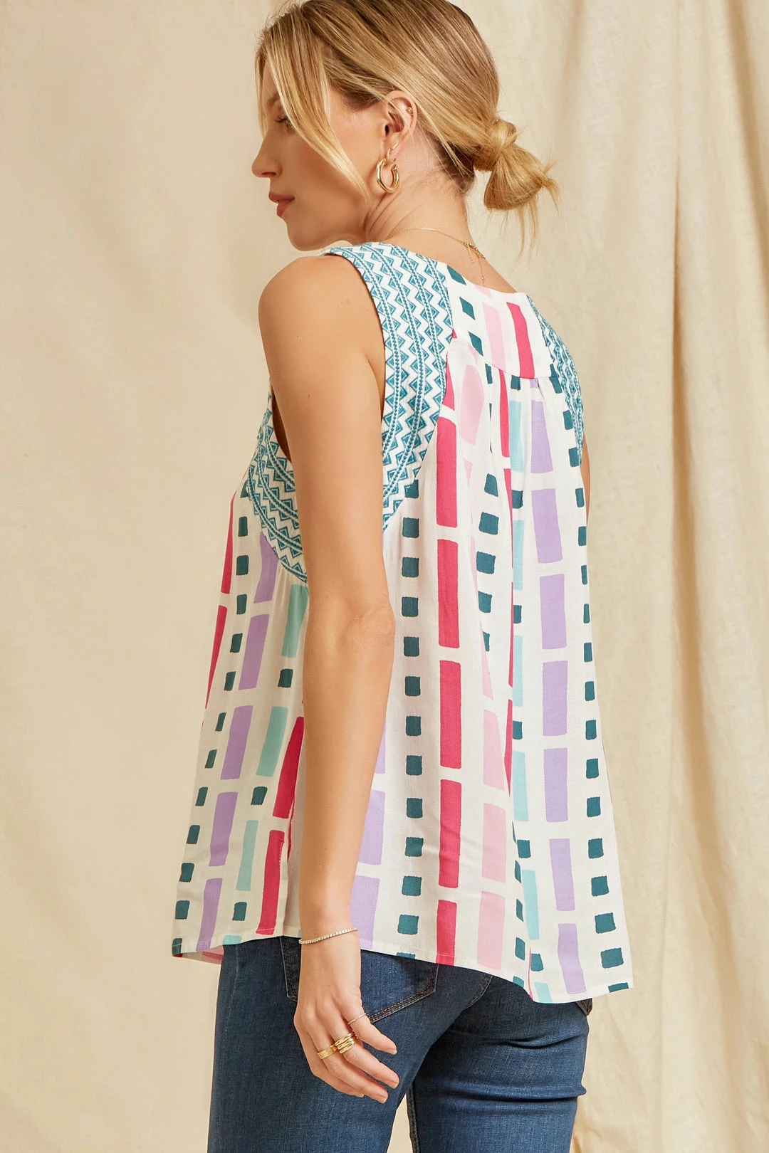 Andree By Unit New Arrivals Ivory Multi Top 1 Andree By Unit New Arrivals Ivory Multi Top