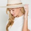 Wall To Wall Ivory Gold Chain Hat