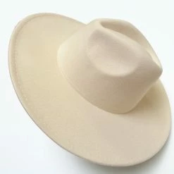 Wall To Wall Ivory Fedora Hat