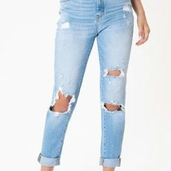 KanCan Medium Washed Mom Jeans New Arrivals