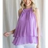 Jodifl Lavender Layered Top