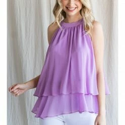 Jodifl Lavender Layered Top
