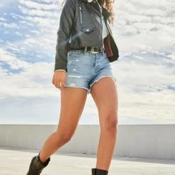 YMI New Arrivals Denim Mom Fit Shorts