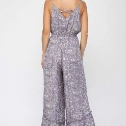 Gigio New Arrivals Lavender Floral Jumpsuit 7 Gigio New Arrivals Lavender Floral Jumpsuit