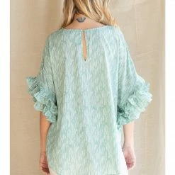 Jodifl Mint Ruffle Top New Arrivals