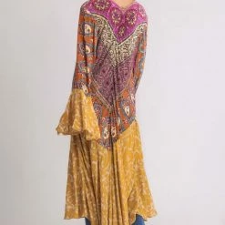 UMGEE Mustard Floral Duster Tops 7 UMGEE Mustard Floral Duster Tops