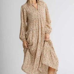 UMGEE Natural Mix Floral Dress