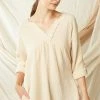 Entro Tops Natural V Neck Top