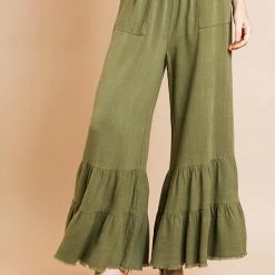 UMGEE Olive Linen Pants