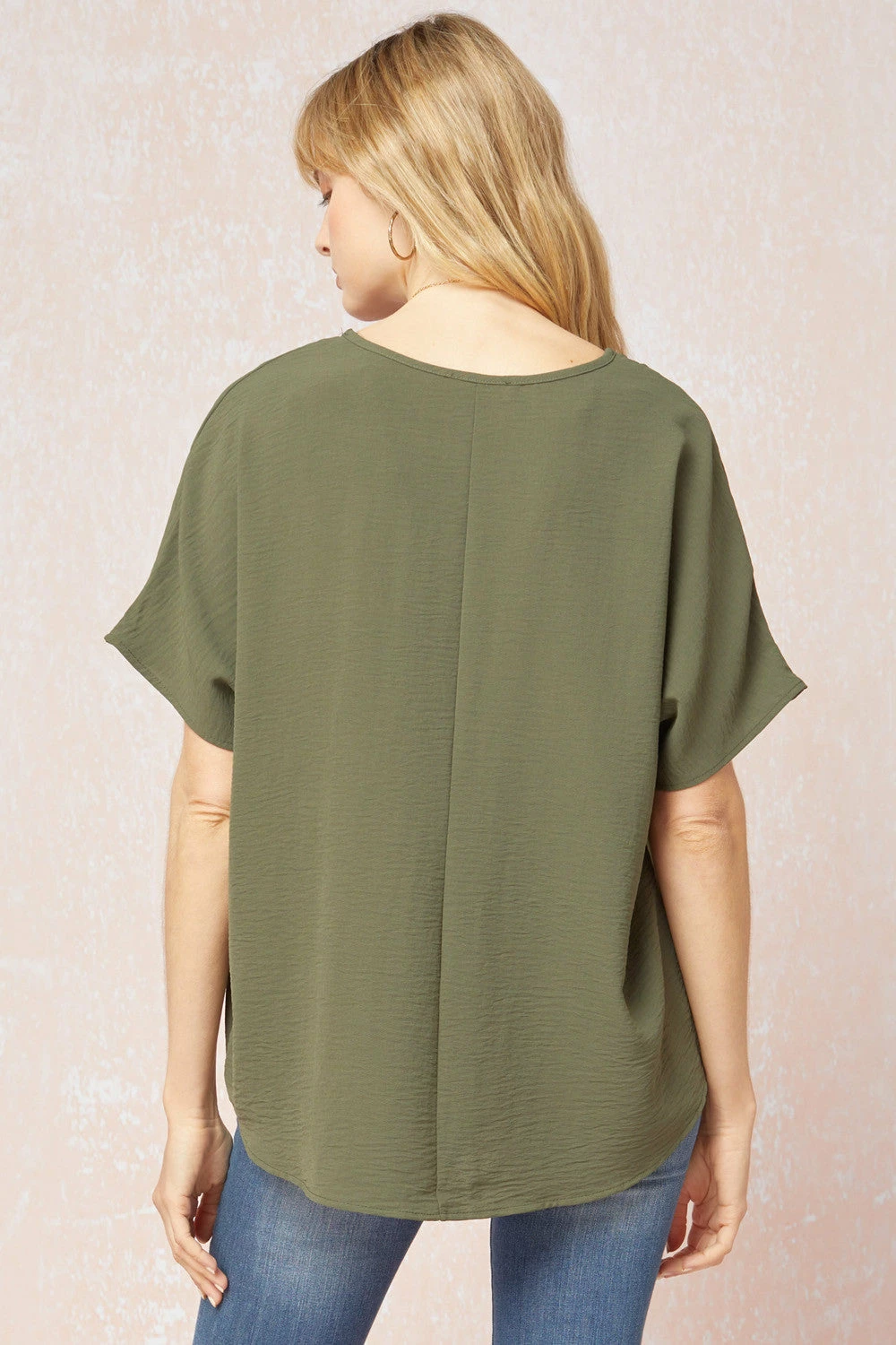 Entro Tops Olive V Neck Top 3 Entro Tops Olive V Neck Top