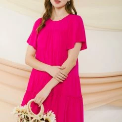 Very J Hot Pink Dress