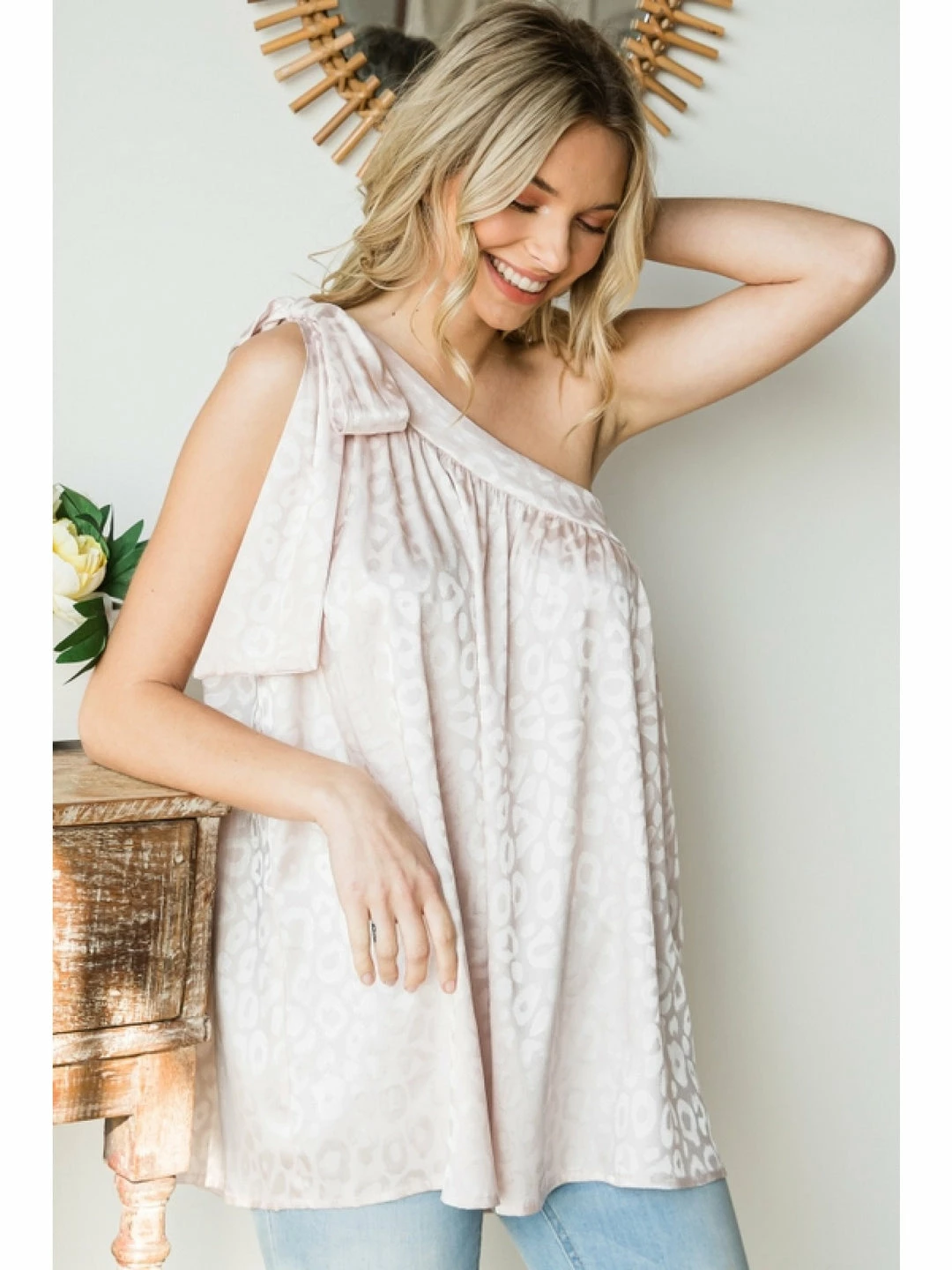 Jodifl Pearl Leopard Satin Top New Arrivals 1 Jodifl Pearl Leopard Satin Top New Arrivals