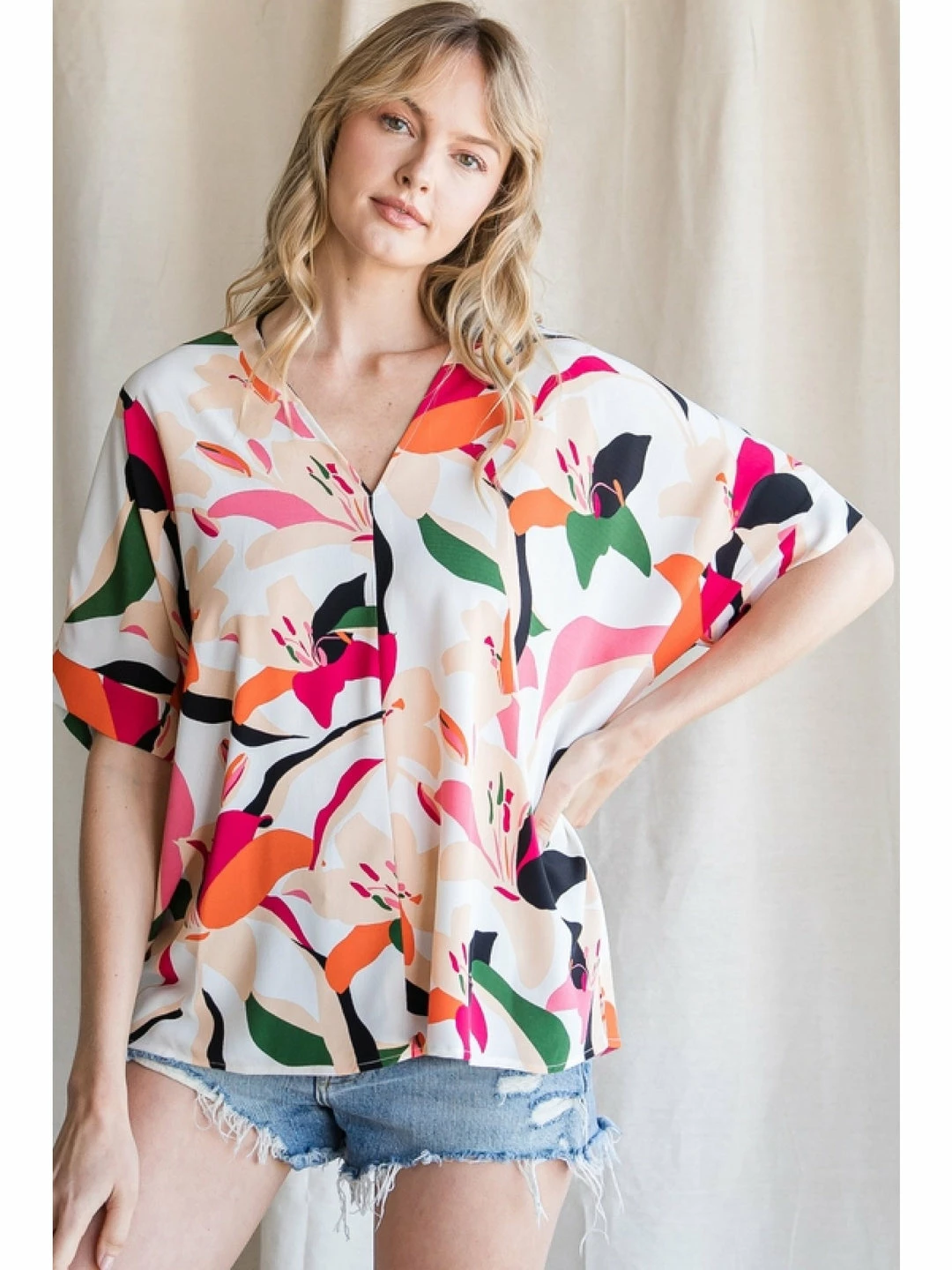Jodifl New Arrivals Abstract Floral Top 2 Jodifl New Arrivals Abstract Floral Top