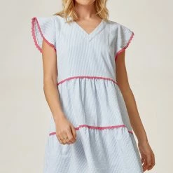 Andree By Unit Pin Striped Babydoll Dress 15 Andree By Unit Pin Striped Babydoll Dress