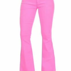 Jc&jq Neon Pink Flare Pants