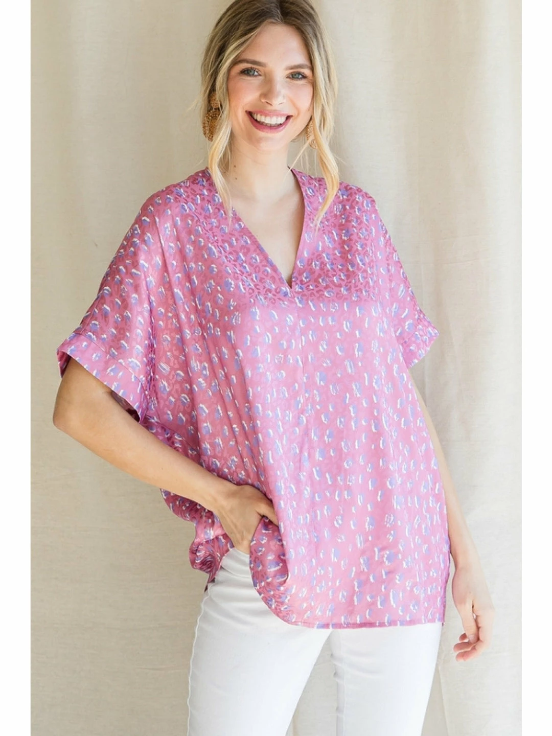 Jodifl Pink Leopard Top New Arrivals 1 Jodifl Pink Leopard Top New Arrivals