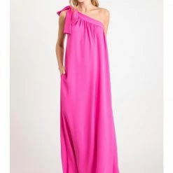 Jodifl New Arrivals Hot Pink Maxi Dress