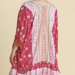 UMGEE New Arrivals Pink Floral Kimono