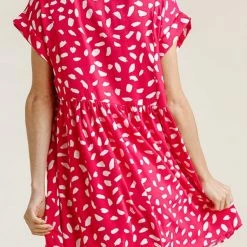 UMGEE Hot Pink Dalmatian Dress New Arrivals