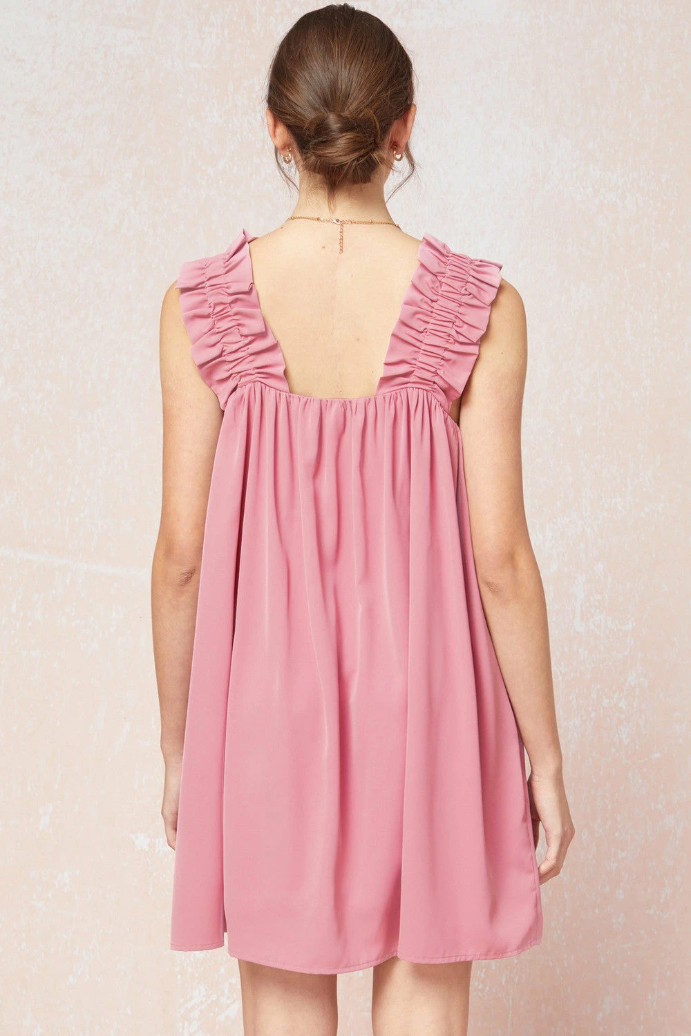 Entro Pink Square Neck Dress 9 Entro Pink Square Neck Dress