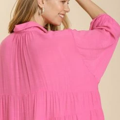 UMGEE Bubble Pink Button Down Top 5 UMGEE Bubble Pink Button Down Top