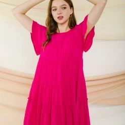 Very J Hot Pink Dress