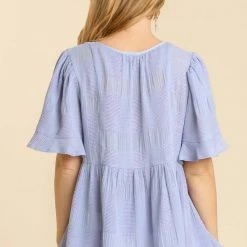 UMGEE Periwinkle Babydoll Top New Arrivals