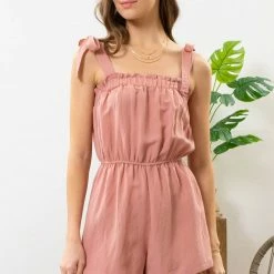 Blu Pepper Dusty Rose Romper