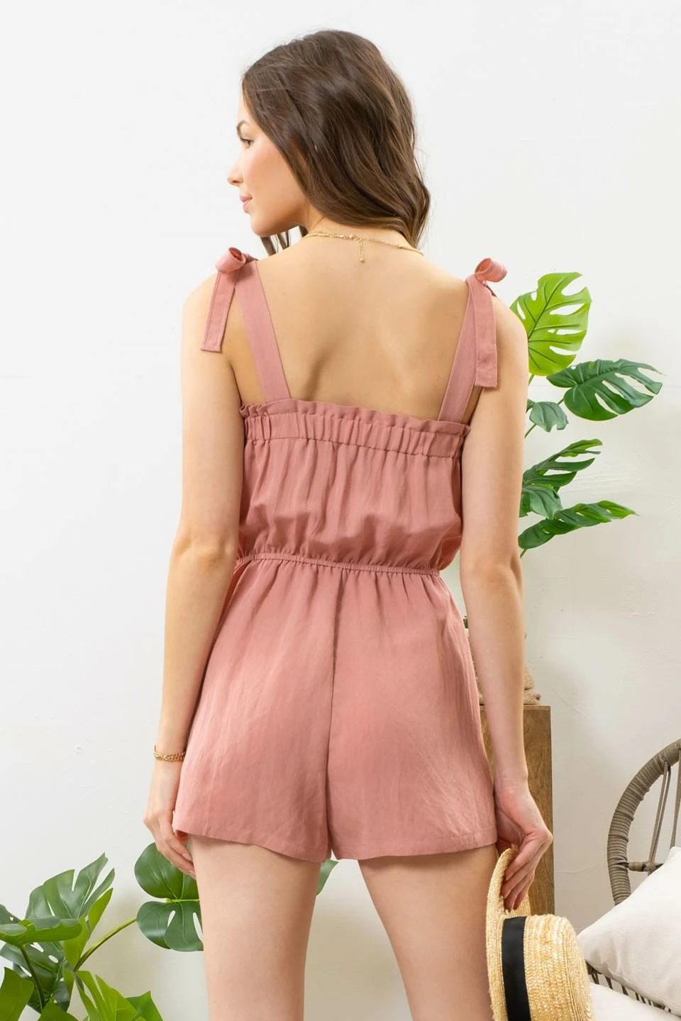 Blu Pepper Dusty Rose Romper 2 Blu Pepper Dusty Rose Romper