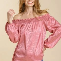 UMGEE Dusty Rose Animal Print Top