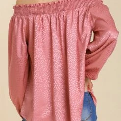 UMGEE Dusty Rose Animal Print Top
