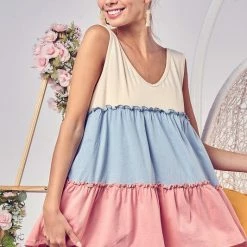 Bibi Color Block Top