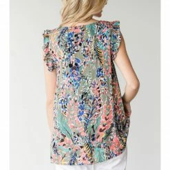 Jodifl Sage Watercolor Top