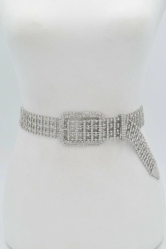 H&D Wholesale New Arrivals Silver Rhinestone Belt 1 H&D Wholesale New Arrivals Silver Rhinestone Belt