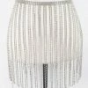 H&D Wholesale New Arrivals Silver Rhinestone Skirt Belt