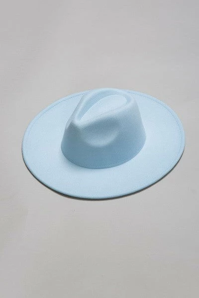 Wall To Wall Sky Blue Fedora Hat New Arrivals 1 Wall To Wall Sky Blue Fedora Hat New Arrivals