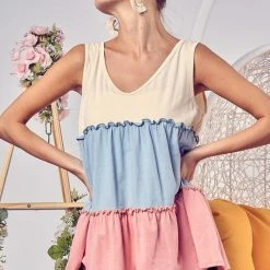 Bibi Color Block Top