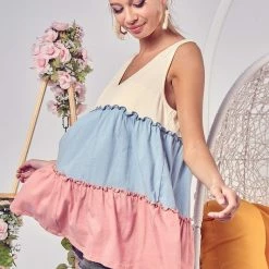 Bibi Color Block Top