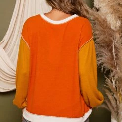 Peach Love Cream/Orange/Mustard Sweater 5 Peach Love Cream/Orange/Mustard Sweater