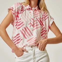 Andree By Unit New Arrivals Button Up Printed Top 11 Andree By Unit New Arrivals Button Up Printed Top